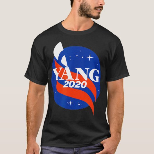 ヤン集団2020宇宙ヤン大統領集会と Tシャツ (正面)
