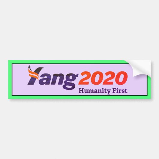 ヤン2020年 バンパーステッカー (正面)