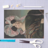 ヤン・アダム・クレスマンによる女性のポートレート 薄葉紙 (クラフト)