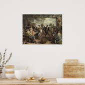 ヤン・スティーン踊り・カップル ポスター (キッチン)