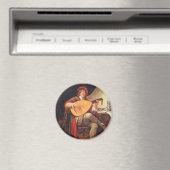 ヤン・スティーン。自画像遊のルーテ マグネット (インサイチュ (食洗機))