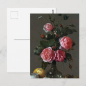 ヤン・ダビズ・デ・ヘム、フローラ・スチル・ライフ ポストカード (正面/裏面)