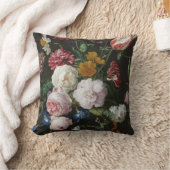 ヤン・ダビズ。De Heem – 花を持つ静物詩 クッション (ブランケット)