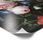 ヤン・ダビズ。De Heem – 花を持つ静物詩 フォトプリント (角)