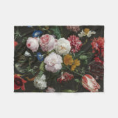 ヤン·デビッズドヘム-花のある静物 フリースブランケット (正面(横))