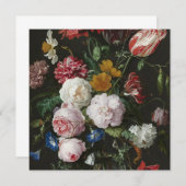 ヤン·デビッズドヘム-花のある静物 招待状 (正面/裏面)