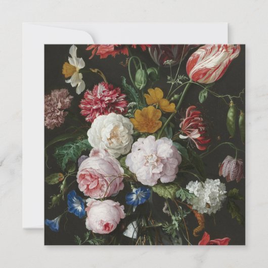 ヤン·デビッズドヘム-花のある静物 招待状 (正面)