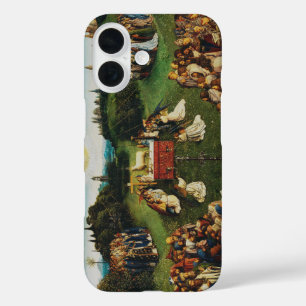 ヤン・ファン・エイク 神の子羊の崇拝 アート iPhone 16ケース