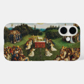 ヤン・ファン・エイク 神の子羊の崇拝 アート Case-Mate iPhoneケース (裏面 (横))