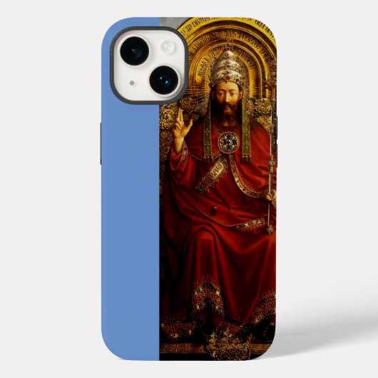 ヤン・ファン・エイク 神の王座 ファインアート Case-Mate iPhoneケース (裏面)