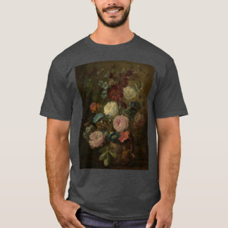 ヤン・ファン・ハイサム - 花瓶に生けた花 Tシャツ