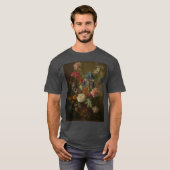 ヤン・ファン・ホイサム - 花瓶に生けた花 Tシャツ (正面フル)