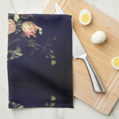 ヤン・フィリップ・ヴァン・ティーレン – 花のガーランド キッチンタオル (四つ折り)