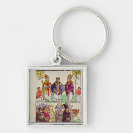 ヤン・フスの実行 キーホルダー (正面)