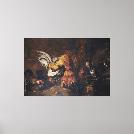 ヤン・フット・コックファイト キャンバスプリント (正面)