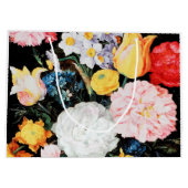 ヤン・ブリューゲル (子)《ガラスの花瓶の花》 ラージペーパーバッグ (裏面)