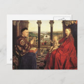 ヤン・ヴァン・アイクによるロリン首相のヴァージン ポストカード (正面/裏面)