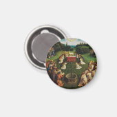 ヤン・ヴァン・アイクによる子羊の崇拝 マグネット (正面/裏面)