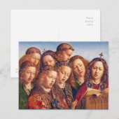 ヤン・ヴァン・アイク歌エンジェントアルタルピース ポストカード (正面/裏面)