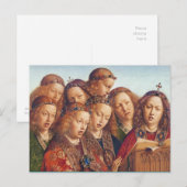 ヤン・ヴァン・アイク歌エンジェントアルタルピース ポストカード (正面/裏面)