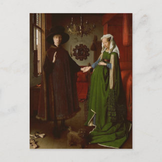 ヤン・ヴァン・アイク(1390-1441年頃)アーノルフィン・ポルトライ ポストカード