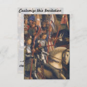 ヤン·ヴァン·エイク·キリスト騎士団（ゲント·アルタルピース） 招待状 (正面/裏面)