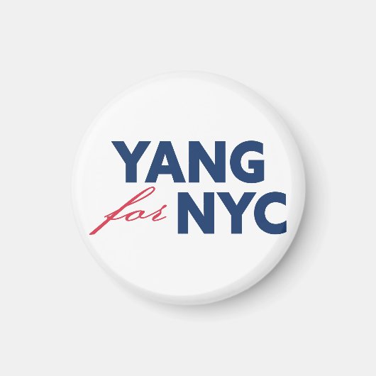 ヤンNYCニューヨーク市長選支援 マグネット (正面)