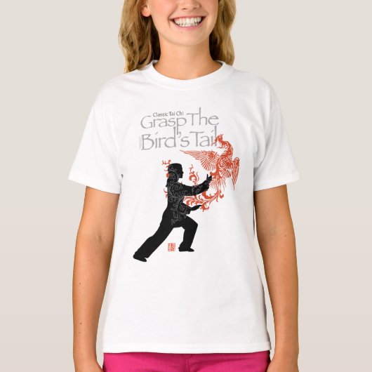 ヤンTaiのキーの「火のフェニックス」の軽いTシャツ Tシャツ (正面)