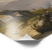 ヤンVan Os – 海岸沖の嵐の中で出荷 フォトプリント (角)