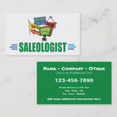 ヤーおもしろいドセールガレージセールエステートセール 名刺 (正面/裏面)