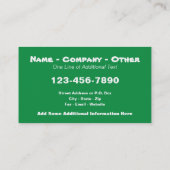 ヤーおもしろいドセールガレージセールエステートセール 名刺 (裏面)