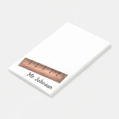 ヤーズティックスクール数学先生パーソナライズされたギフト ポストイット (アングル)