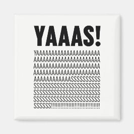 ヤーズブラックタイポグラフィカスタム背景色 マグネット