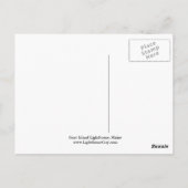 ヤートアイランドライトハウスメインハガキ ポストカード (裏面)