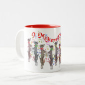 ヤートクリスマス9ミルカーズ踊りマグ ツートーンマグカップ (正面左)
