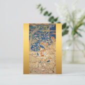 ヤートタペストリ中国のー新年誕生日〔占星術の〕十二宮図P シーズンポストカード (スタンド正面)