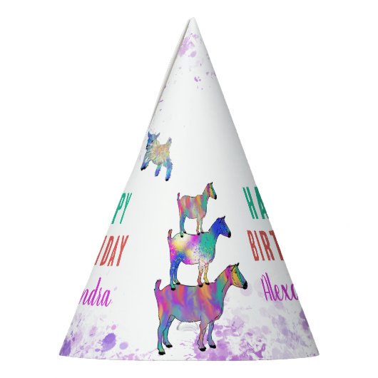 ヤートファームアニマルハッピーバースデーハット パーティーハット (左)