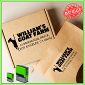 ヤートファームビジネスカイユニークティ差出人住所 セルフインキングスタンプ