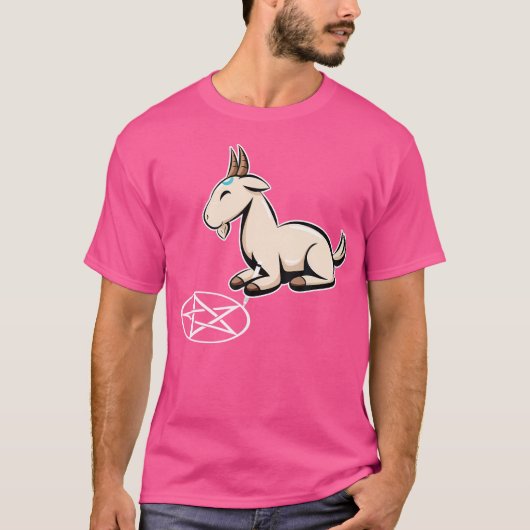 ヤートペンタグラムゴシックヤギ Tシャツ (正面)