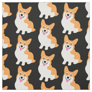 ヤードかわいいコーギー ファブリック
