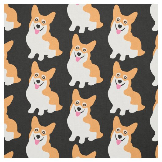 ヤードかわいいコーギー ファブリック (見本)