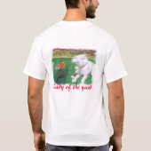 ヤードのTシャツの女性 Tシャツ (裏面)