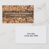 ヤードウッドチップス&造園 名刺 (正面/裏面)
