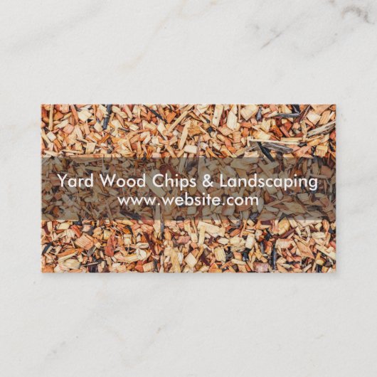 ヤードウッドチップス&造園 名刺 (正面)