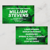 ヤードサー刺激を受けたビスの緑のトーン 名刺 (正面/裏面)