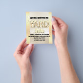 ヤードセーフェイクル金ゴールド販売グリッター チラシ (手)