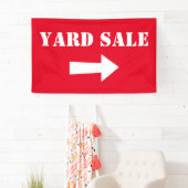 ヤードセールかガレージセール 横断幕 (インサイチュ)