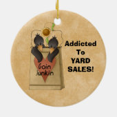 ヤードセールに熱中される! オーナメントの常習者 セラミックオーナメント (裏面)