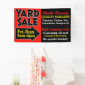 ヤードセールのガレージセールの再使用可能な広告 横断幕 (インサイチュ)