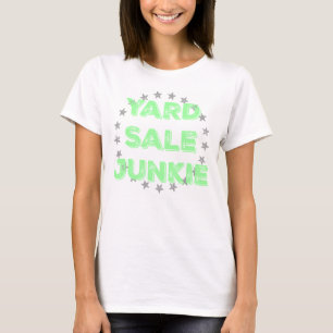 ヤードセールの麻薬常習者のパステルのTシャツ Tシャツ